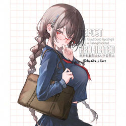 This is a pixiv picture whose title is 地味子ちゃん.