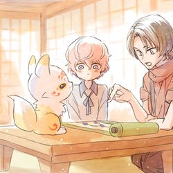 This is a pixiv picture whose title is 10周年特別任務「初心忘れるべからず」.