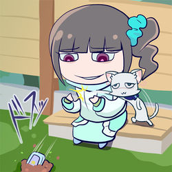 This is a pixiv picture whose title is シットキャット.