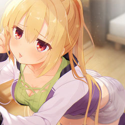 This is a pixiv picture whose title is 在原七海のキス…？.