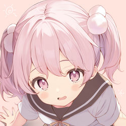 This is a pixiv picture whose title is ふわふわご近所ちゃん.