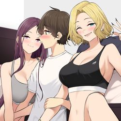This is a pixiv picture whose title is スポブラギャルズ.