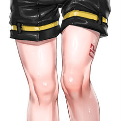 This is a pixiv picture whose title is レンくんのあし.