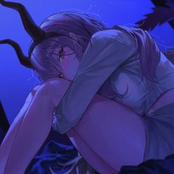 This is a pixiv picture whose title is Bule Night.