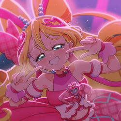 This is a pixiv picture whose title is 笑顔ニッコリ キュアアイドル🎵.