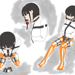 This is a pixiv picture whose title is 囚人.