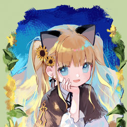 This is a pixiv picture whose title is SeeU & UNI.