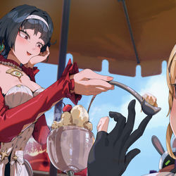 This is a pixiv picture whose title is 吃不下了....