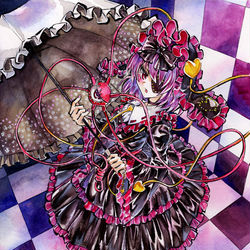 This is a pixiv picture whose title is ゴスロリさとり様.