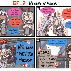 This is a pixiv picture whose title is GFL2: Nemesis and Krolik.