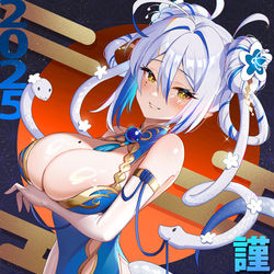 This is a pixiv picture whose title is 2025🐍娘.