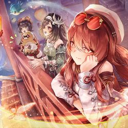 This is a pixiv picture whose title is 海灯祭！.