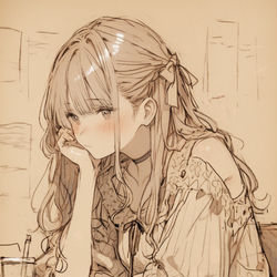 This is a pixiv picture whose title is 『study hours』.