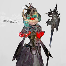This is a pixiv picture whose title is 戦姫メガサナ.