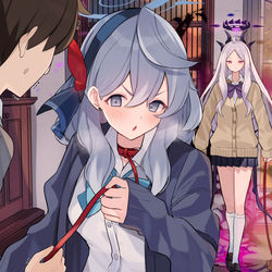 This is a pixiv picture whose title is 先生と繋がっても嬉しくありません！！.