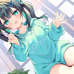 This is a pixiv picture whose title is 「耳かきしてあげる♪」.