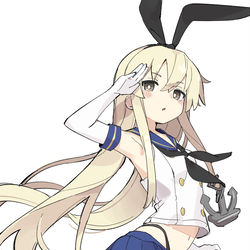 This is a pixiv picture whose title is 島風.
