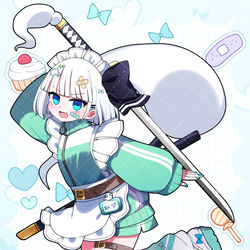 This is a pixiv picture whose title is ジャージメイド！.