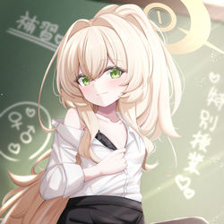This is a pixiv picture whose title is ニヤニヤ教授の放課後補習授業.