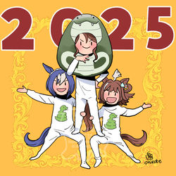 This is a pixiv picture whose title is 2025 1月のらくがきまとめ.