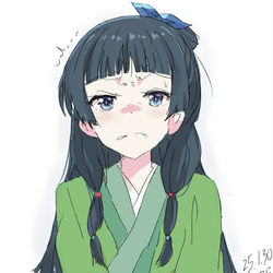 This is a pixiv picture whose title is 毛虫でも見るような目を向ける猫猫.