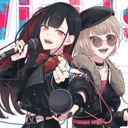 This is a pixiv picture whose title is 高めあうふたり.