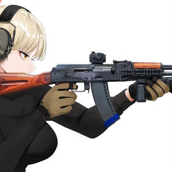 This is a pixiv picture whose title is TACTICAL SHOOTER MARINA.