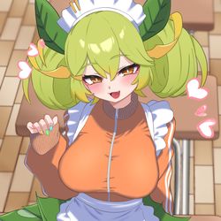 This is a pixiv picture whose title is ジャージメイドパルラちゃん.