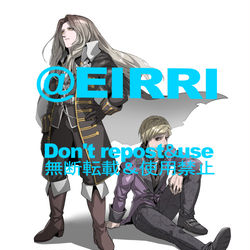 This is a pixiv picture whose title is 【skeb絵】フェリとアルカード.