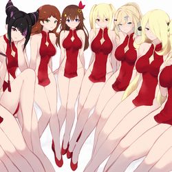 This is a pixiv picture whose title is January Girls.