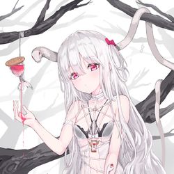 This is a pixiv picture whose title is しろへびちゃん.