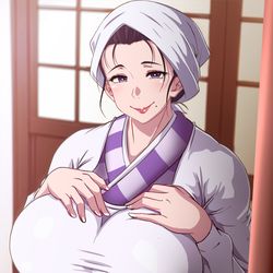 This is a pixiv picture whose title is 竈門葵枝.