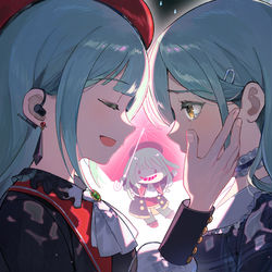 This is a pixiv picture whose title is 雨と涙.