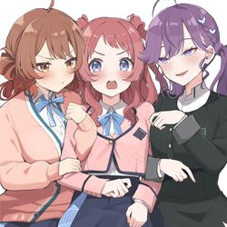 This is a pixiv picture whose title is 花海姉妹＋燐羽.