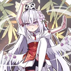 This is a pixiv picture whose title is 大陸コラボのアズサちゃん.