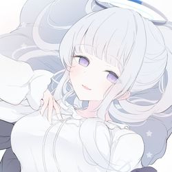 This is a pixiv picture whose title is パジャマノア💜.