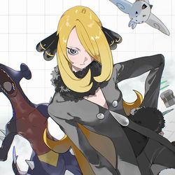 This is a pixiv picture whose title is シロナさん.