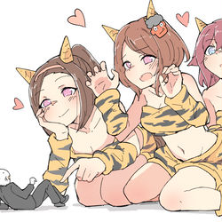 This is a pixiv picture whose title is 悪い鬼さんたちを追い払え！！.