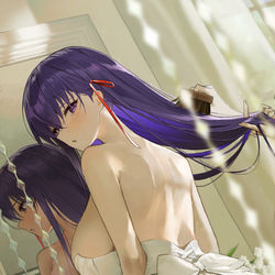 This is a pixiv picture whose title is 間桐桜.