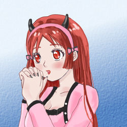 This is a pixiv picture whose title is 👹鬼のお願い👹.