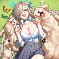 This is a pixiv picture whose title is ワンワン!.