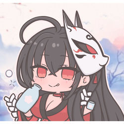 This is a pixiv picture whose title is (๑╹◡╹๑)ノ🍶.