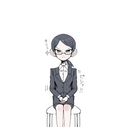 This is a pixiv picture whose title is 履歴書落書き爆乳バニーガール化お姉さん.