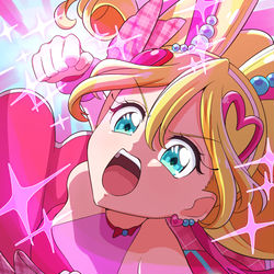 This is a pixiv picture whose title is アイドル グータッチ！！（ファンサ）.