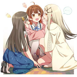 This is a pixiv picture whose title is 明日まで喧嘩中、らしい.