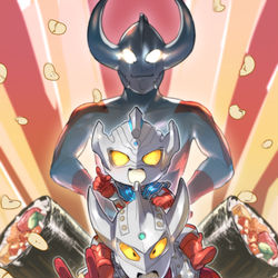 This is a pixiv picture whose title is ウルトラ節分.