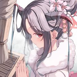 This is a pixiv picture whose title is フウカたんと初詣.