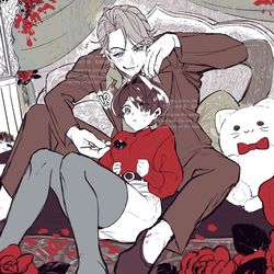 This is a pixiv picture whose title is 【skeb】ドゥリーヨダナとよその子さん.