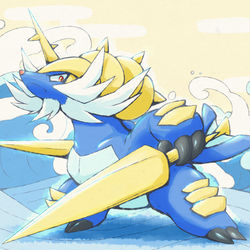 This is a pixiv picture whose title is [Skeb]ダイケンキ.