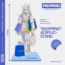 This is a pixiv picture whose title is ”SHOPPING” Acrylic Stand.